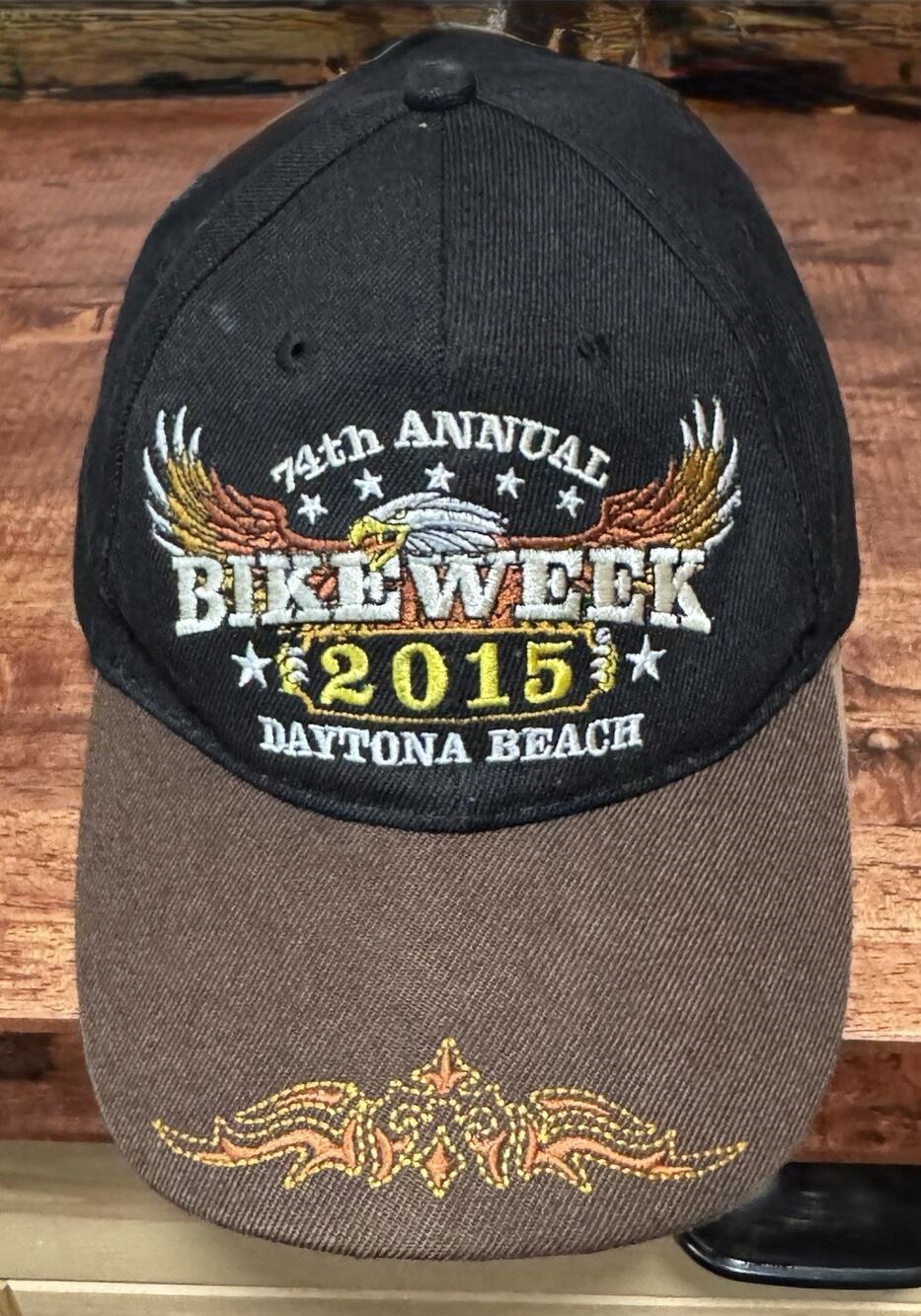 74th Annual Bike Week Baseball Hat Cap Strapback Daytona Beach Florida 2015